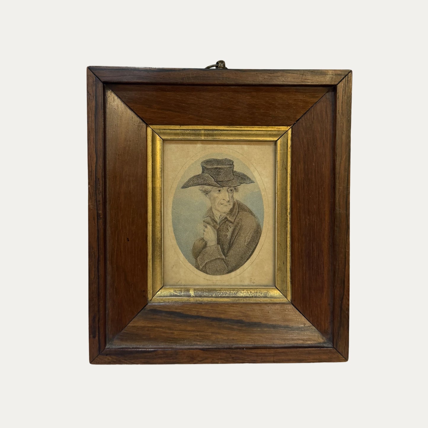 Antique 19th Century Voltair Minature Lithograph