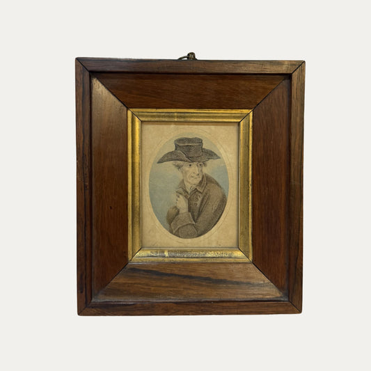 Antique 19th Century Voltair Minature Lithograph