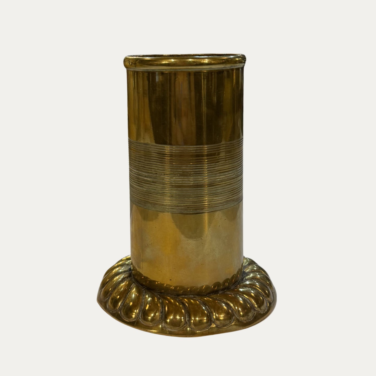 English Brass Victorian Spill Pocket