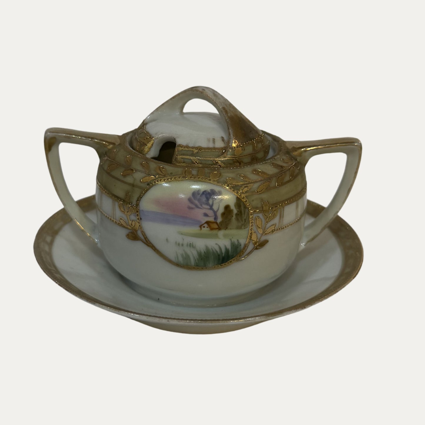 Antique Art Nouveau Mustard Pot