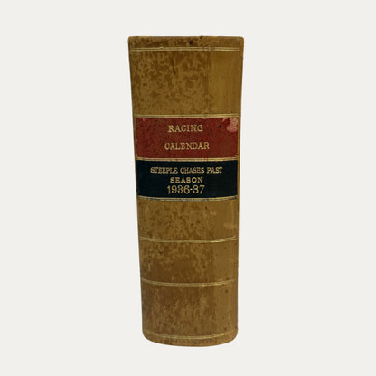 Antique Leather and Marble Racing Book