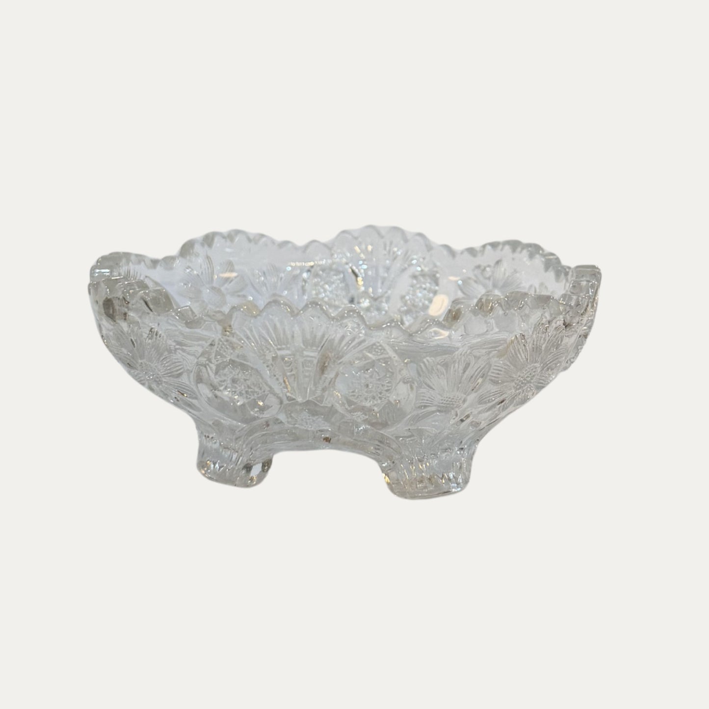 Antique Crystal Dish