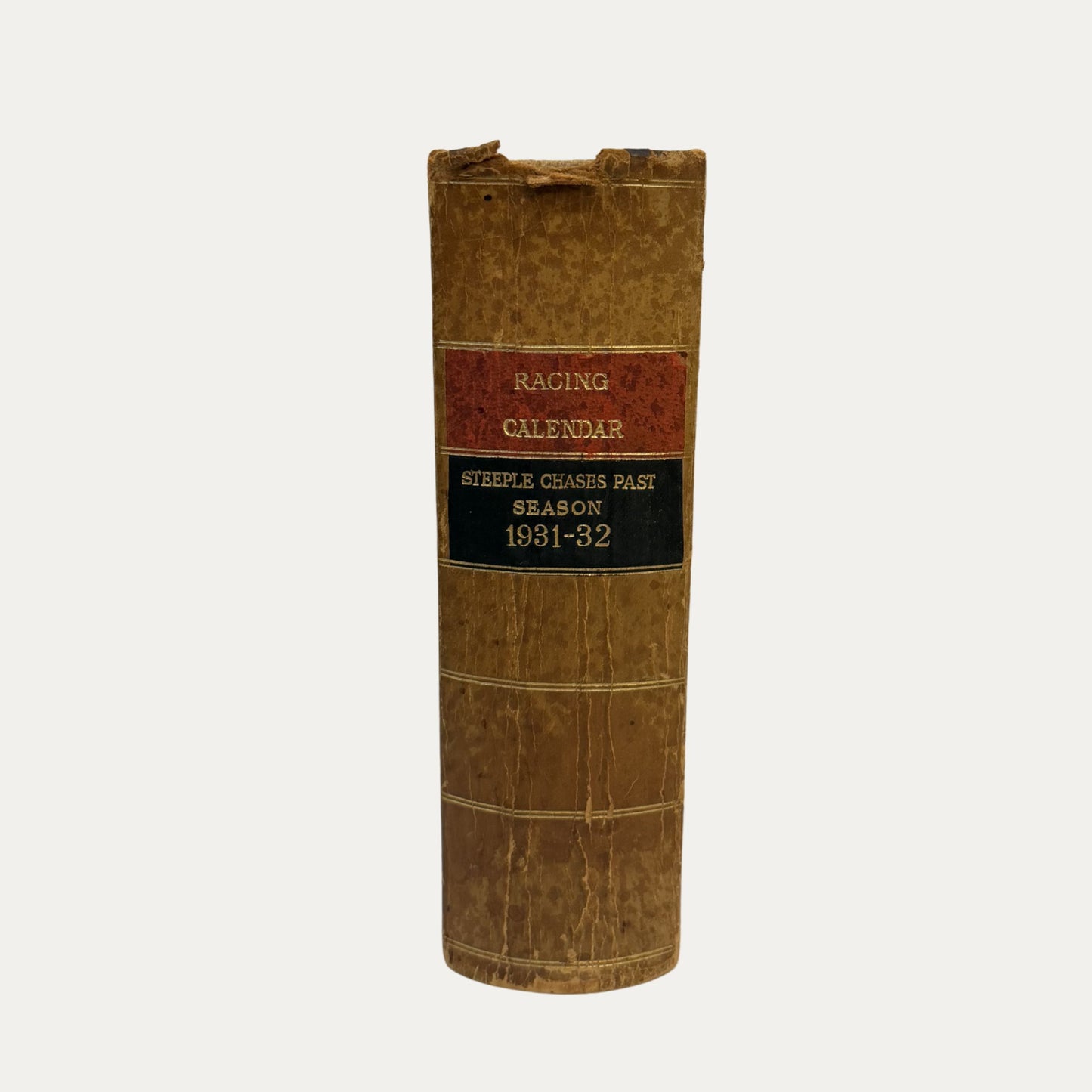 Antique Leather and Marble Racing Book