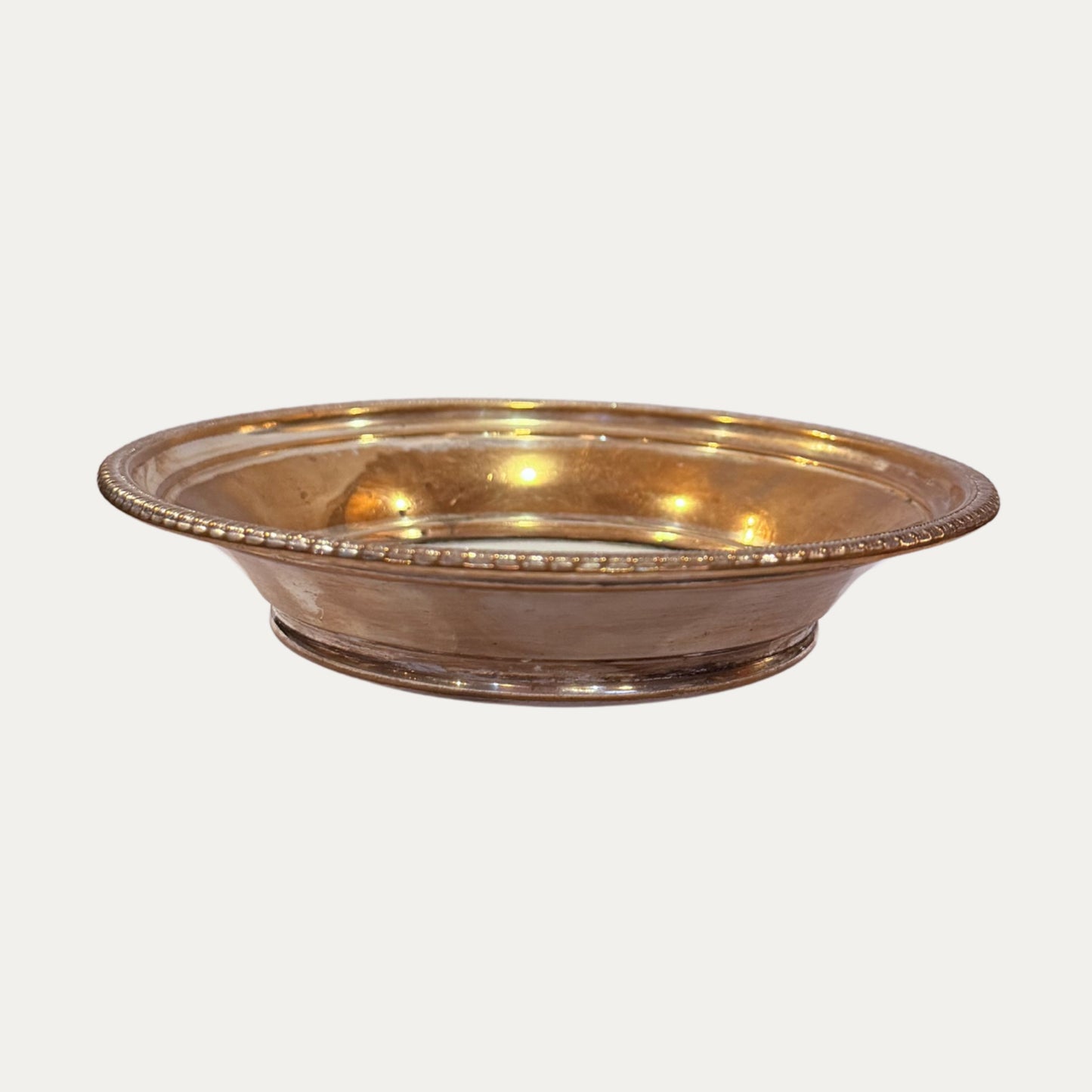 Vintage Pheasant Silver/Porcelain Bowl