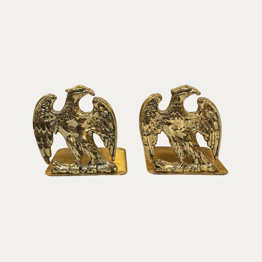 Vintage Brass Eagle Bookends Pair (2)