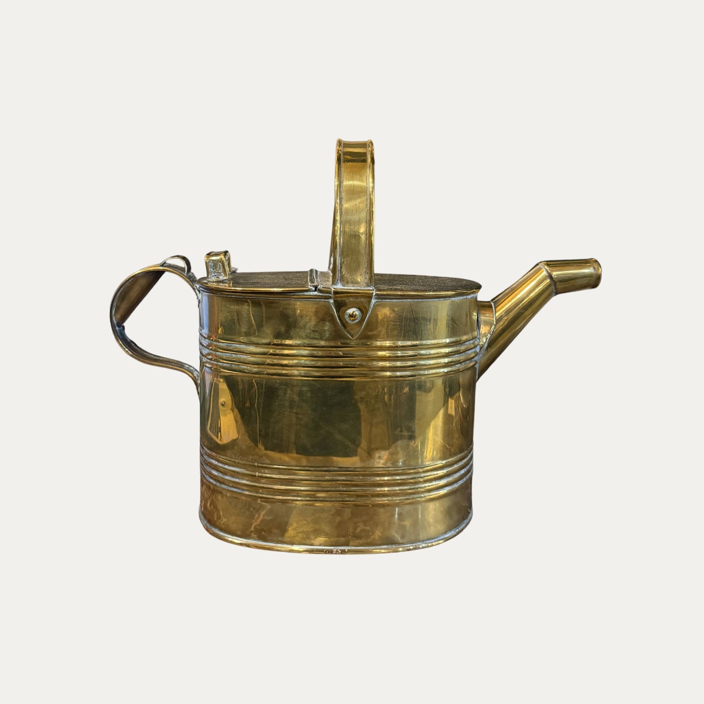 English Victorian Brass Water Can (small)
