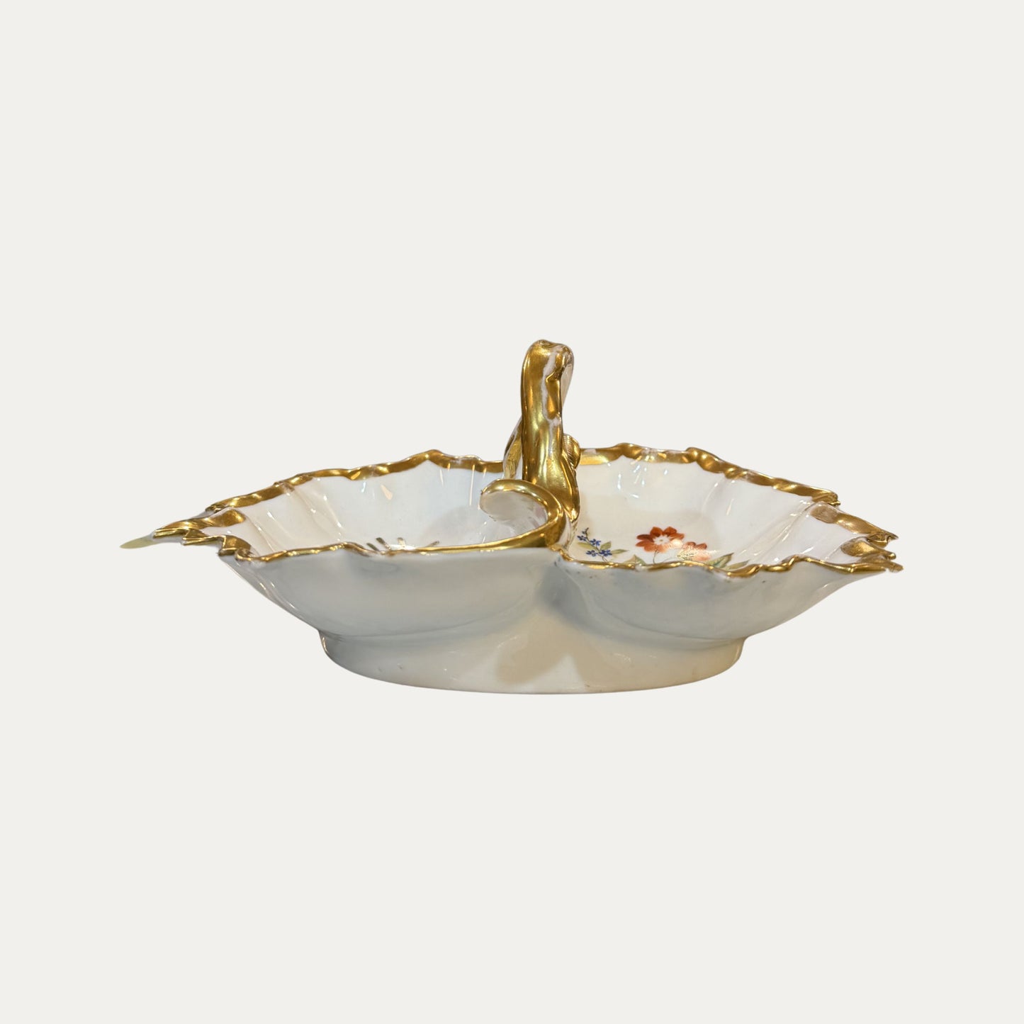 19th Century Old Paris Porcelain Candy Bowl