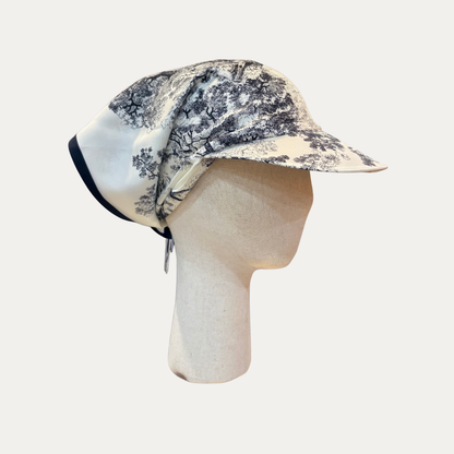 Christian Dior “Toile De Jouy” Silk Scarf Visor