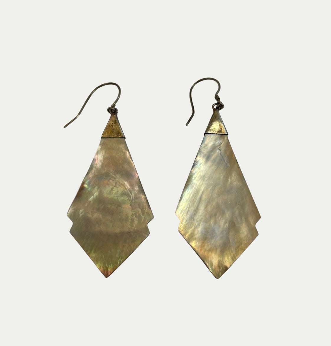 Sterling Silver & Mother Of Pearl Earrings