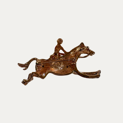 Enamel Hunt Brooch