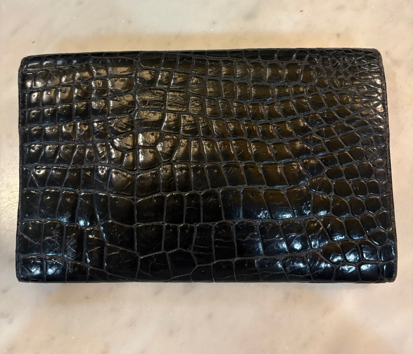 Vintage Gianni Versace Embossed Leather Wallet