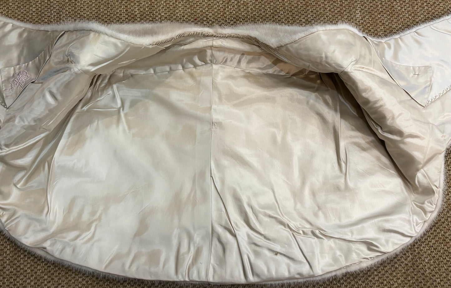 Vintage Blonde Mink Fur Shawl