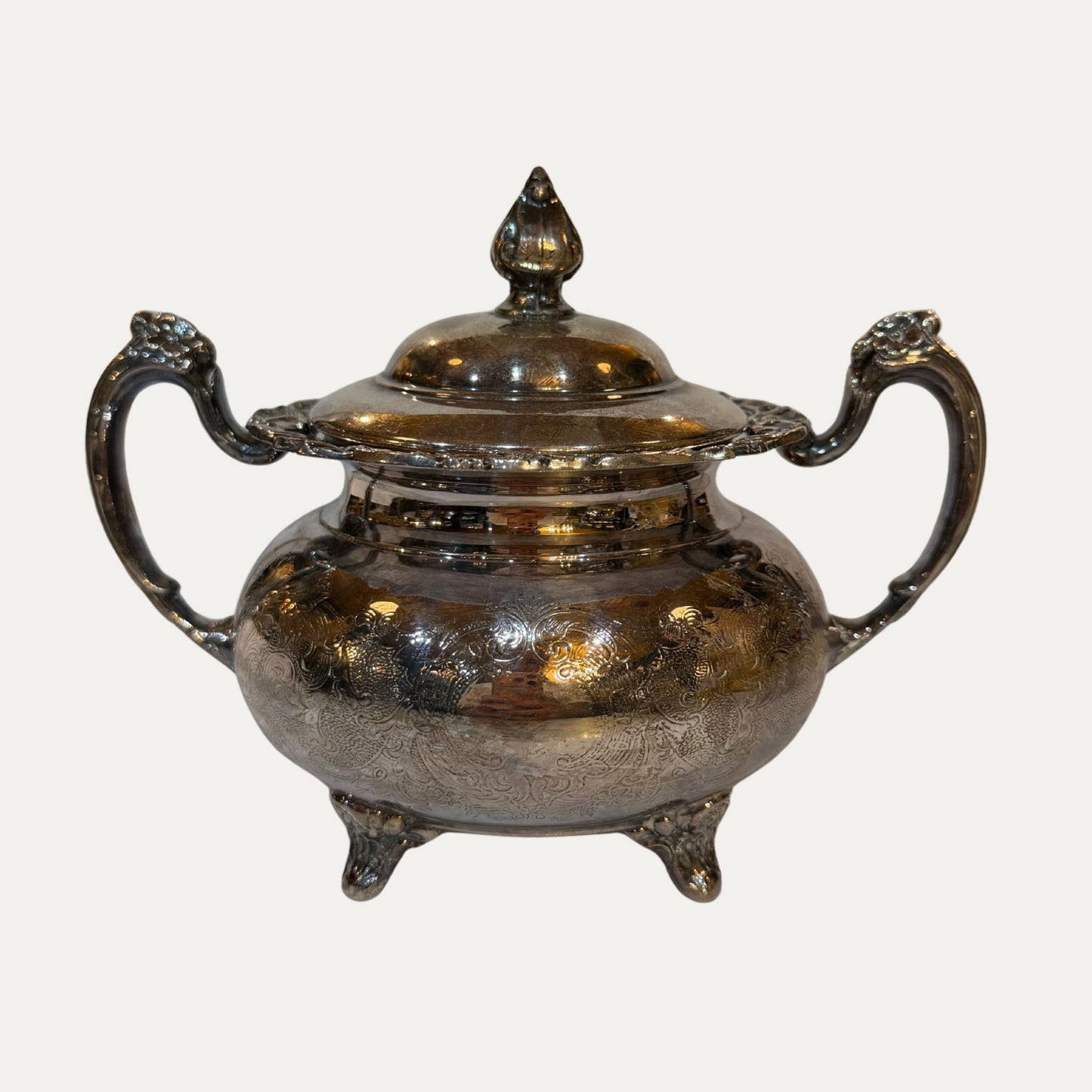 Antique Silver Coffee/Tea Set of Five (5)