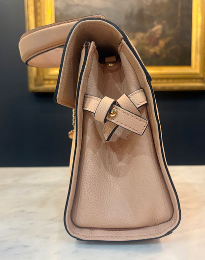 Italian Pink Suede Handbag