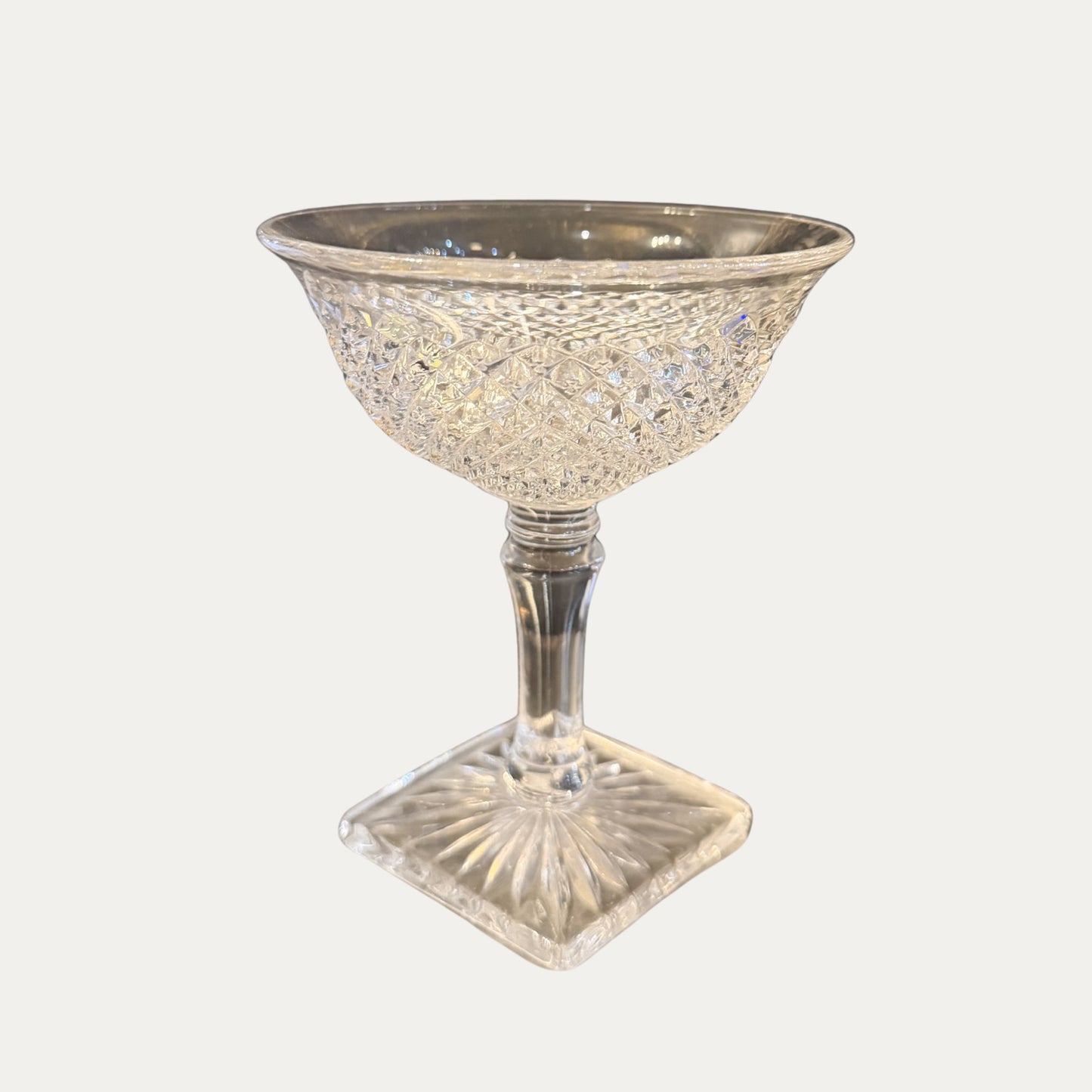 Antique Glass Sherbet/Dessert Champagne Glasses