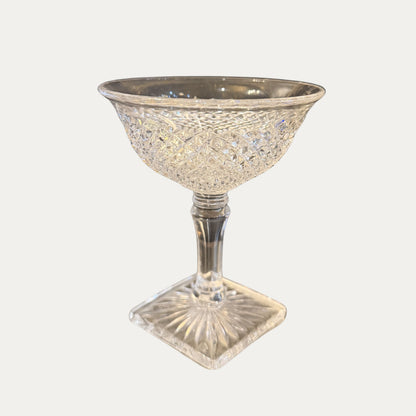 Antique Glass Sherbet/Dessert Champagne Glasses