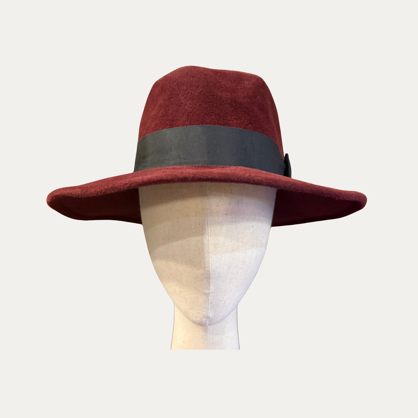 Vintage Maggie Vall Burgundy Felt Hat