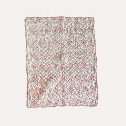 Vintage Pink Cotton Pamela Klein Quilt