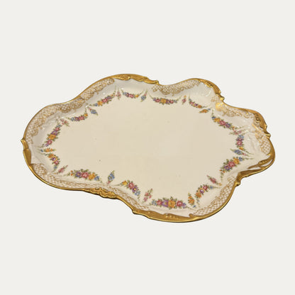 Antique French Vanity Set (Tray, Jar, Pillbox)