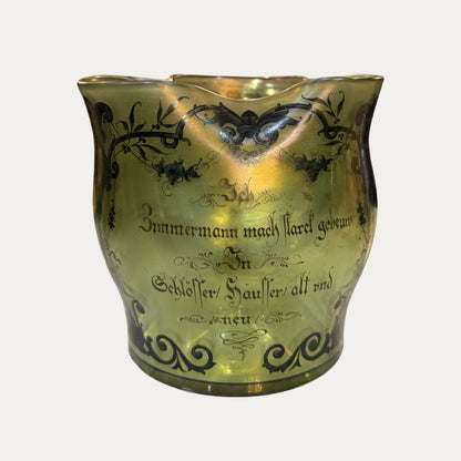 19th Century Fritz Heckert Uranium Glass Art Nouveau Era