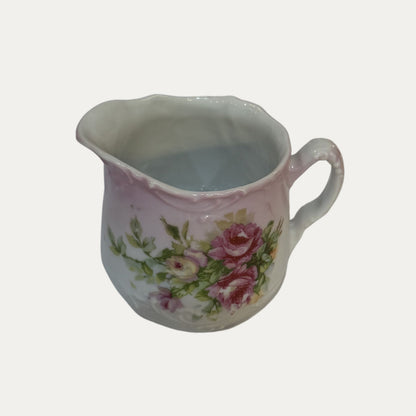 Antique Rose Porcelain Small Pitcher