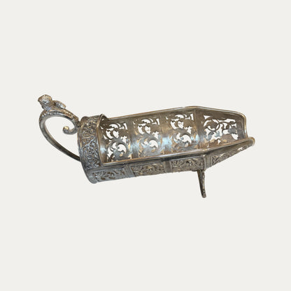 French 19th Century Silver Wine Cradle