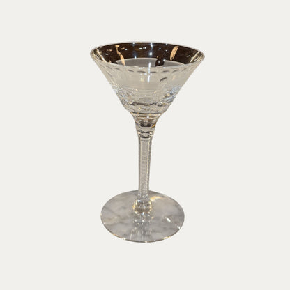 Antique Etched Sherry Glasses
