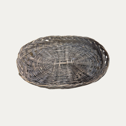 Antique 19th Century Medium Wicker Tray Serving Basket