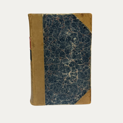 Antique Leather and Marble Racing Book