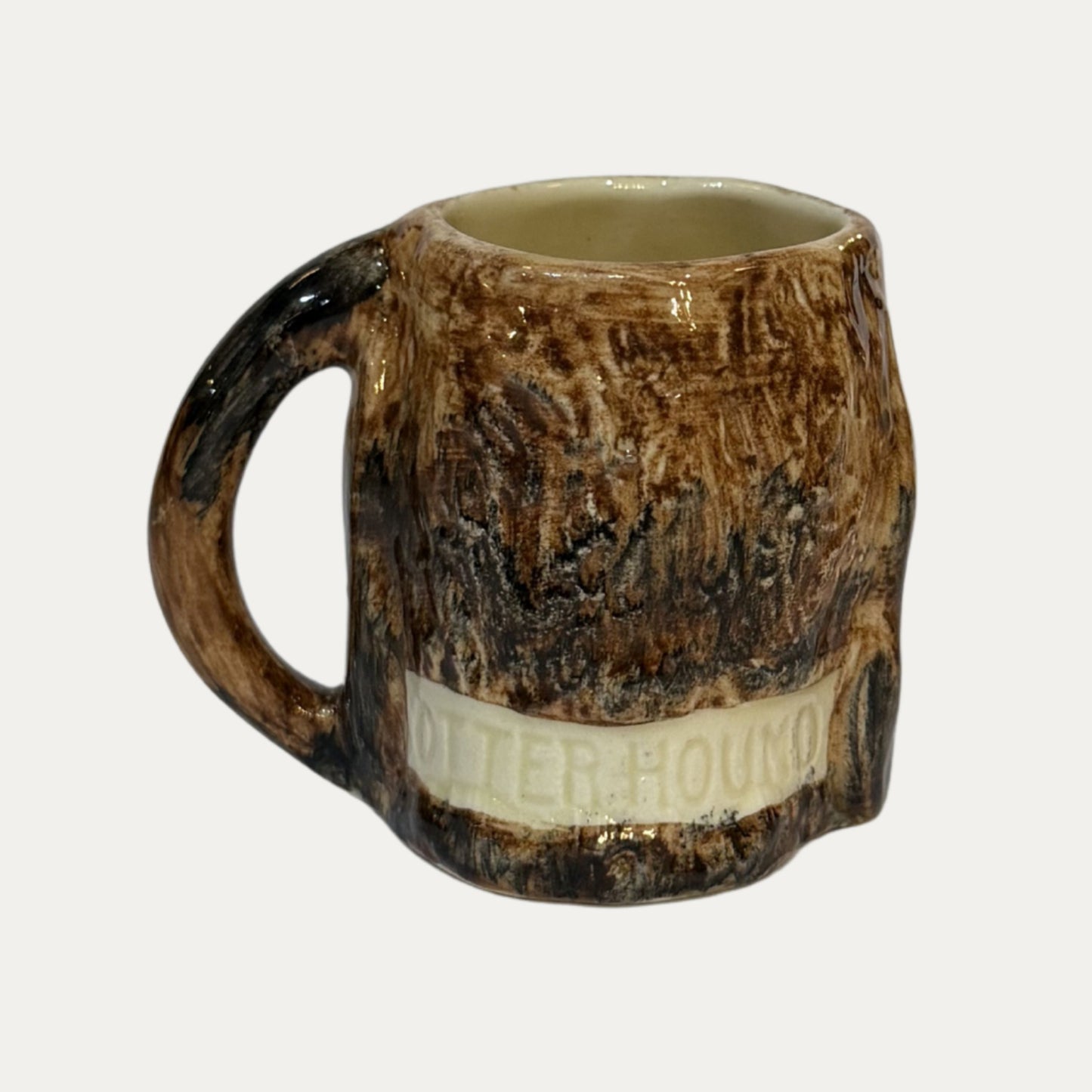 Antique Porcelain Hound Dog Mug
