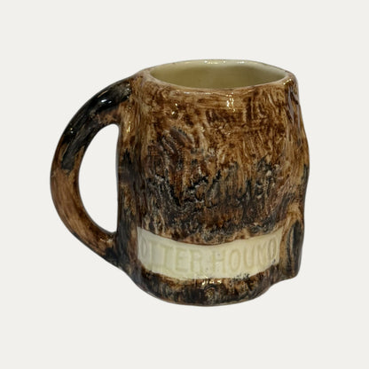 Antique Porcelain Hound Dog Mug