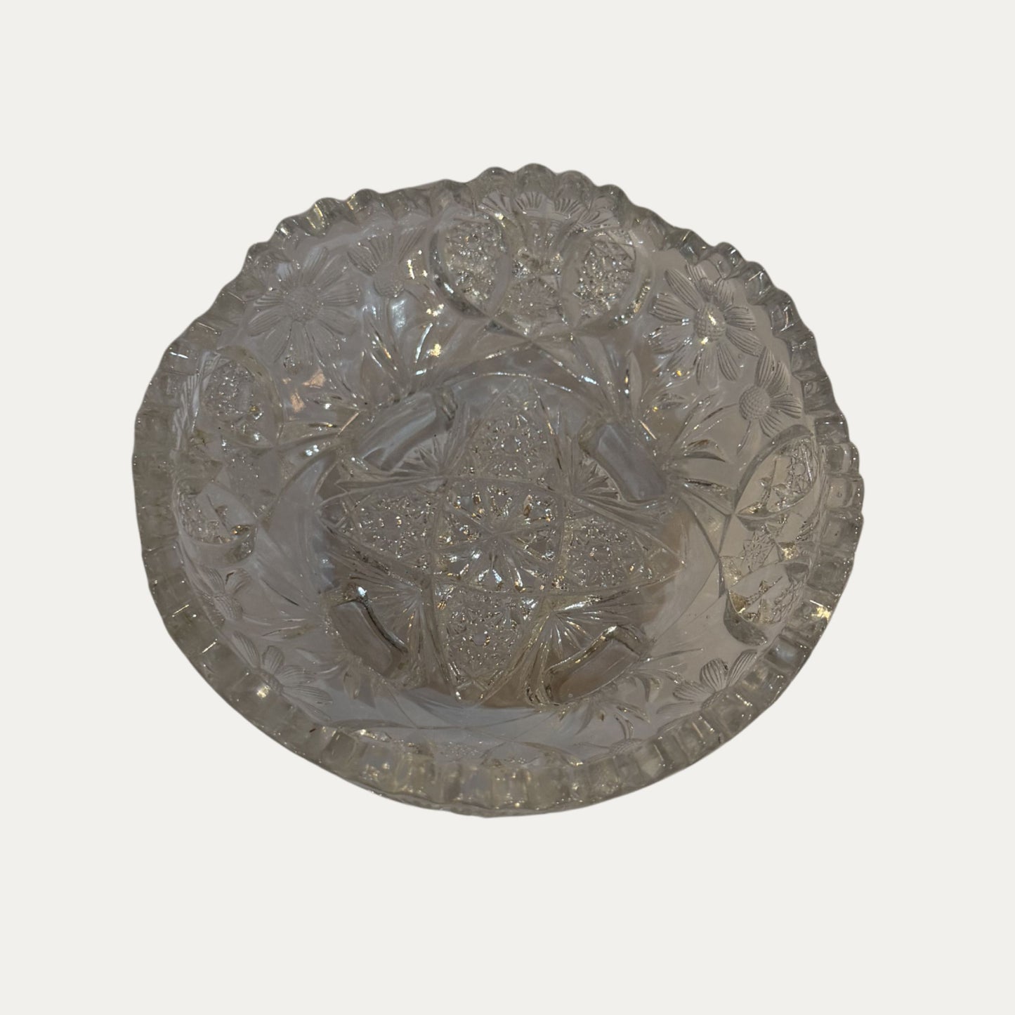 Antique Crystal Dish