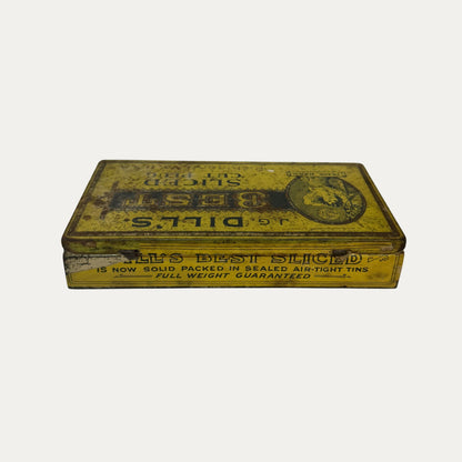 JG Dill's Best Slicer Cut Plug Tobacco Tin 1910
