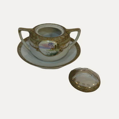 Antique Art Nouveau Mustard Pot