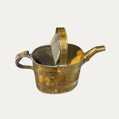 English Victorian Brass Water Can (small)