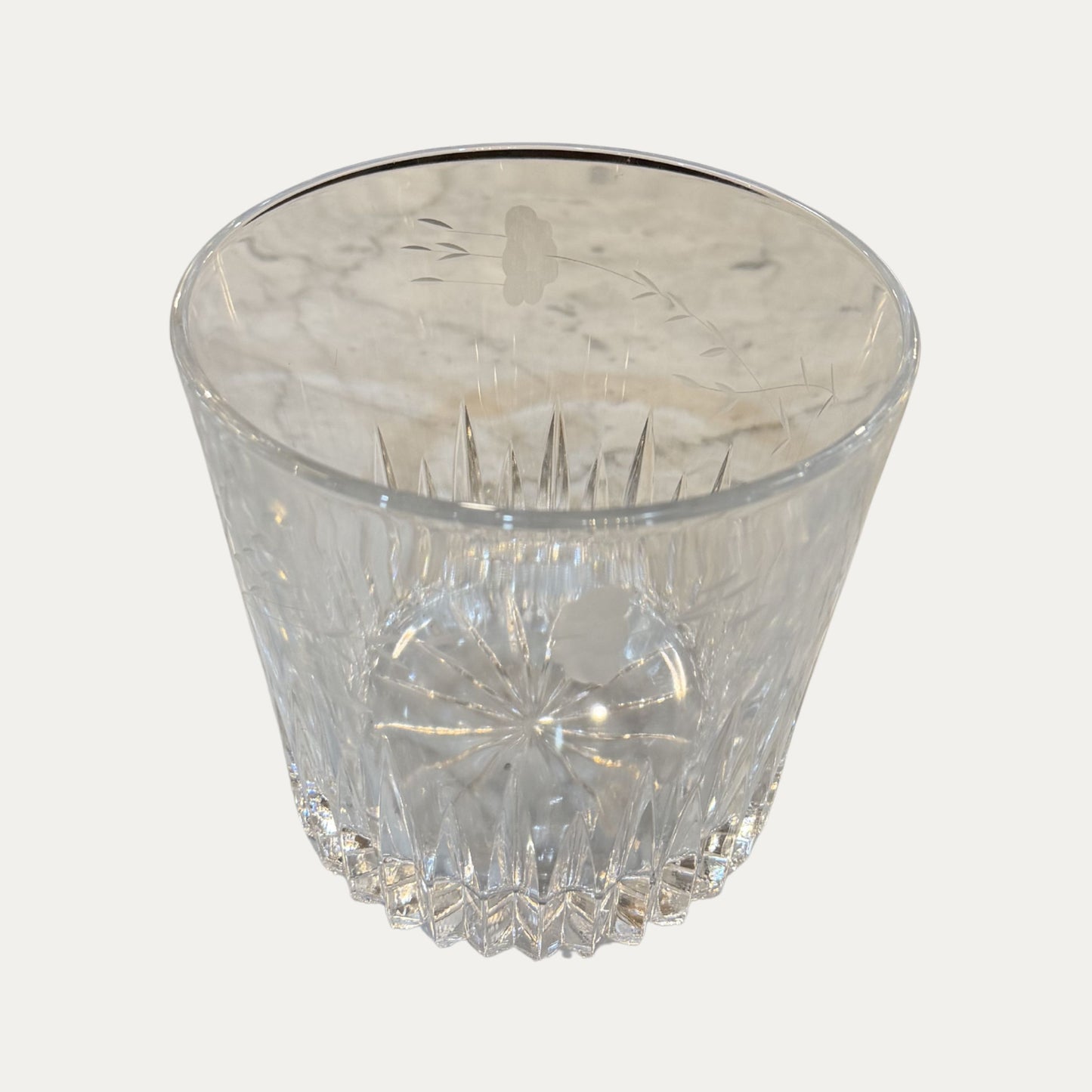 Vintage Etched Ice/Champagne Bucket