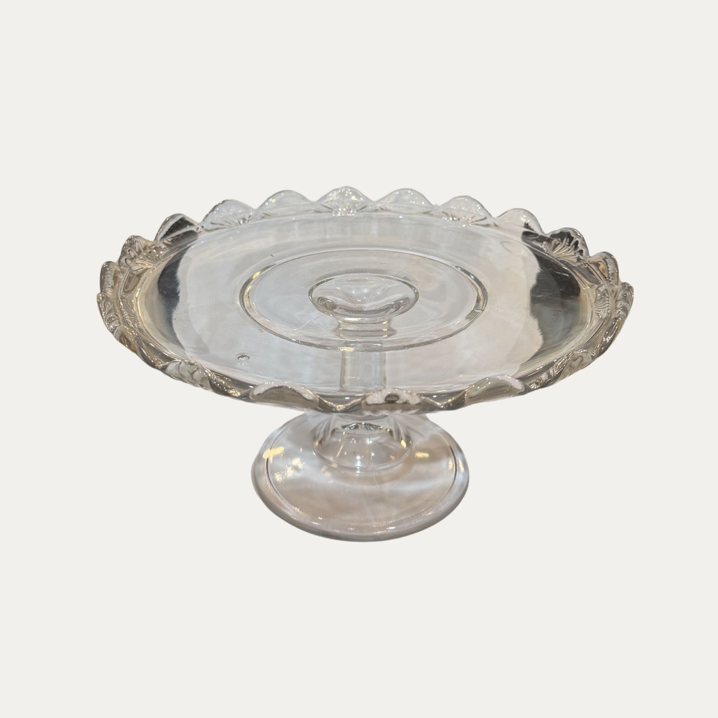 Antique Handblown Cake Stand