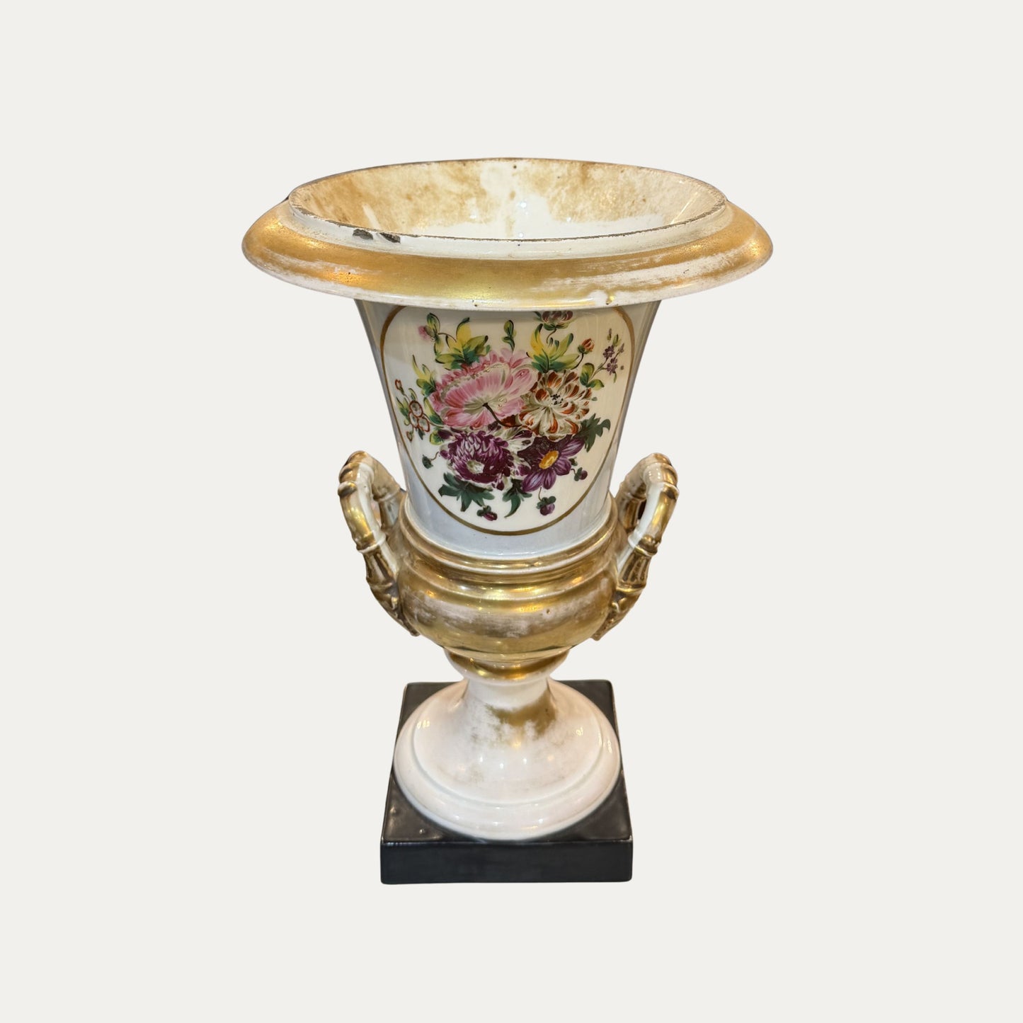 Antique 19th Century Old Pairs Porcelain Urn