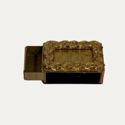 Vintage Gold 1950's Match Box