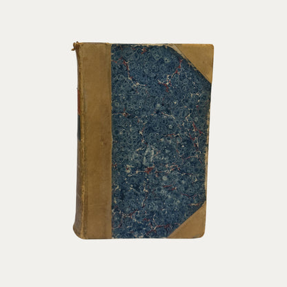Antique Leather and Marble Racing Book