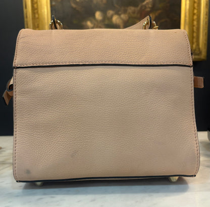 Italian Pink Suede Handbag