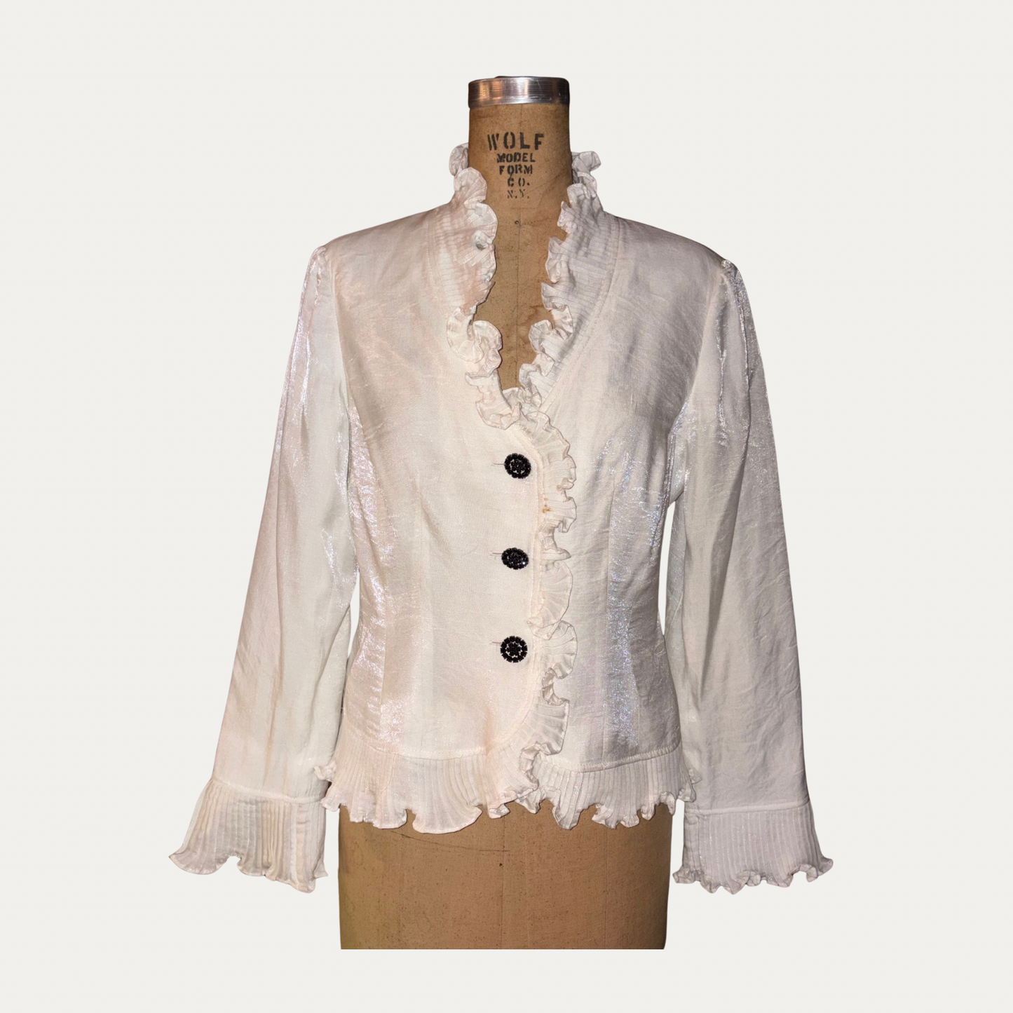 Vintage Adrianna Papell Evening Blouse (Size 8)
