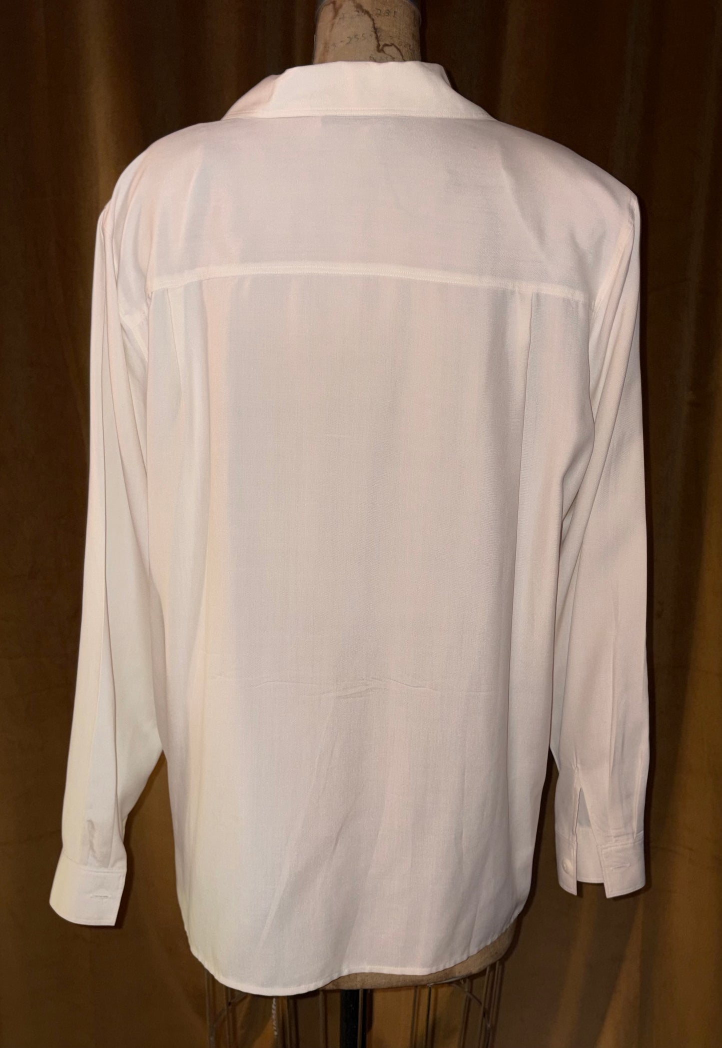 Anna And Frank Cream Silk Blouse (Size L)