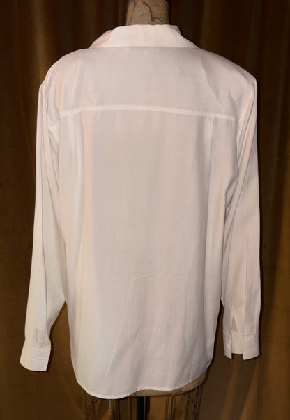 Anna And Frank Cream Silk Blouse (Size L)