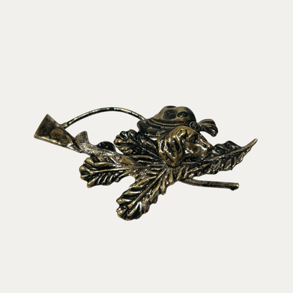 Vintage Sterling Silver Sporting Dog Pin