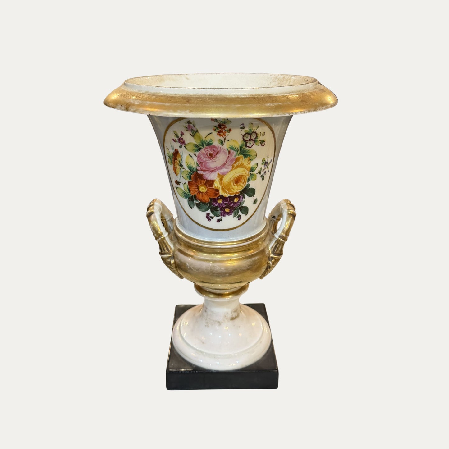 Antique 19th Century Old Pairs Porcelain Urn