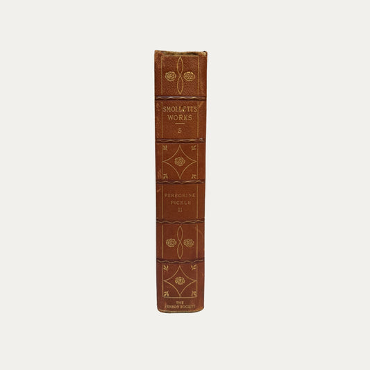 Antique Leather and Marble Book Smolletts Works (Book 5)