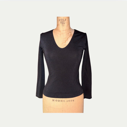 Vintage Black Wolford Top (Size XS).