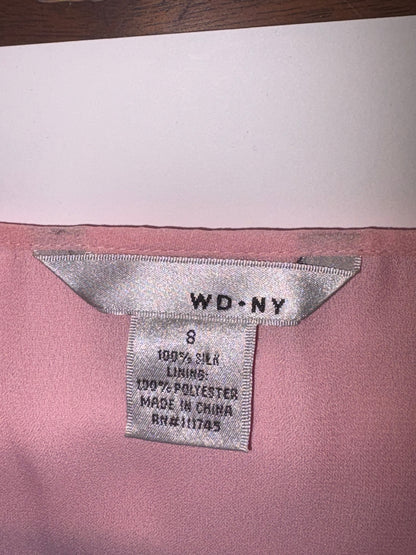WD NY Pink Silk Chiffon Skirt (Size S)