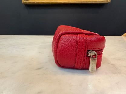 Burberry England Red Leather Pencil Case